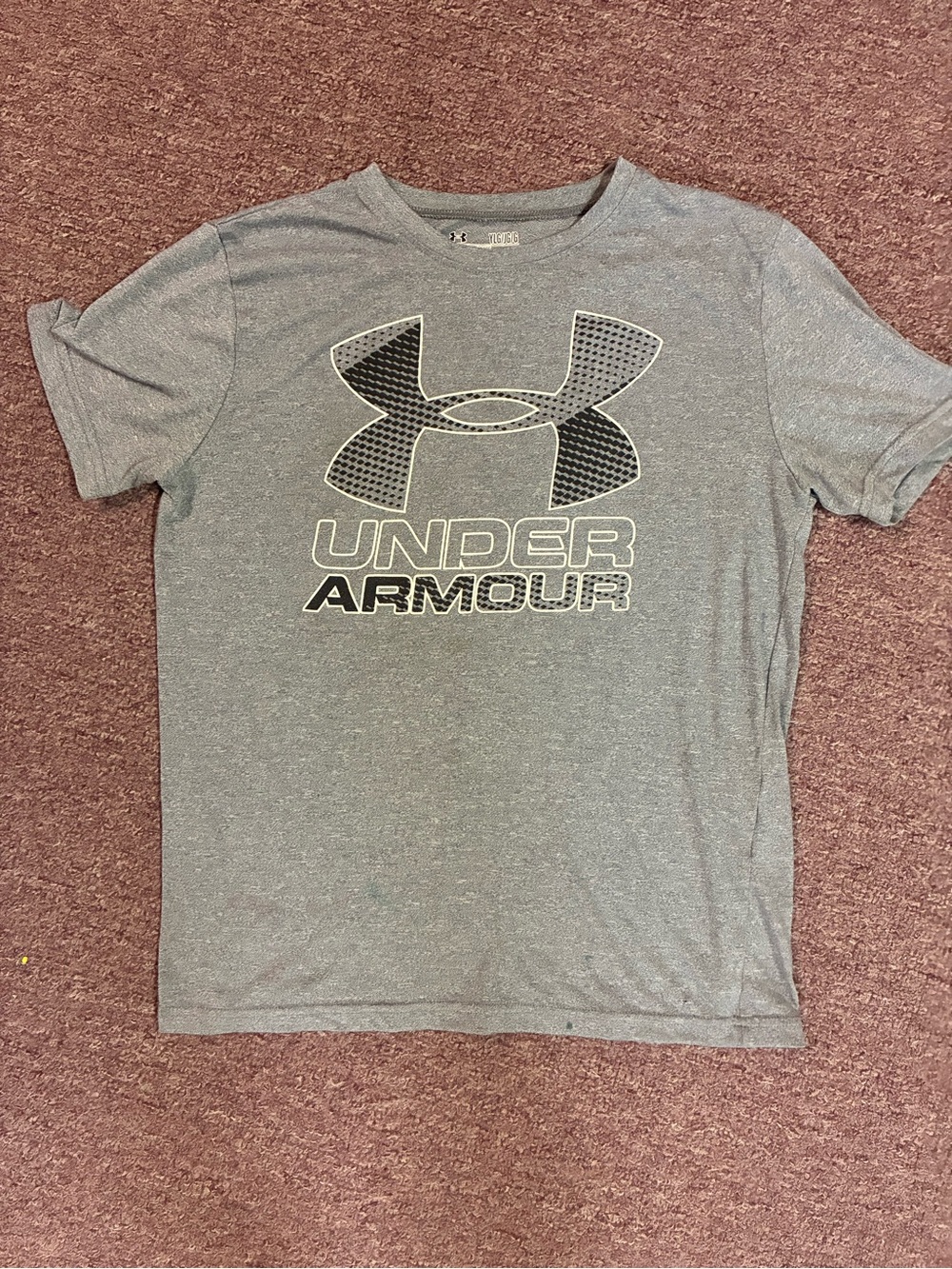 Under Armour Men’s Heather Gray Logo Short Sleeve Tee